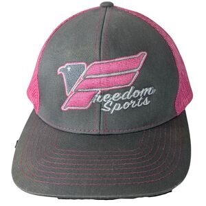 Pacific Headwear‎ Trucker Hat Freedom Sports Logo 104C Embroidery Mesh Snapback